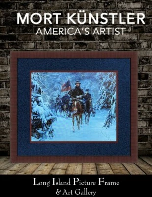 Mort Kunstler Civil War Print The Ghost Column Custom Framed - Image 1 of 3