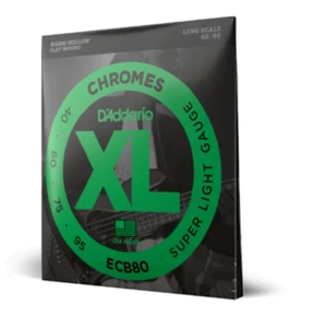 D'Addario ECB80 Chromes Bassgitarrensaiten Light, 40-95 Long Scale - Bild 1 von 17