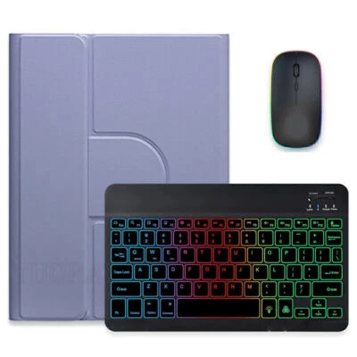 Bluetooth Backlit Keyboard Case Mouse For iPad 8/9/10th Gen Air 3/4/5th Pro 11" - Image 1 of 4