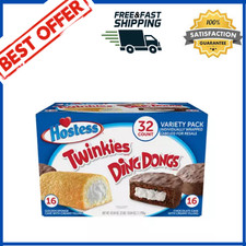 Pack Of 2 Hostess Twinkies And Ding Dongs Variety Pack (1.31oz / 32pk) Freeship