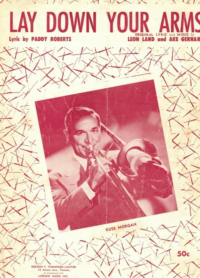 Lay Down Your Arms Russ Morgan Sheet Music Ukulele Piano - Image 1 of 2