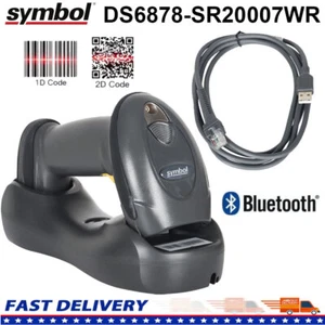Symbol DS6878-SR20007WR Wireless Bluetooth Barcode Scanner With Cradle Kit - Picture 1 of 9