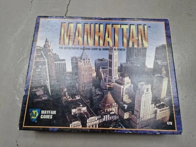 MANHATTAN MAYFAIR GAMES - GAME OF THE YEAR 1994 SKYSCRAPER BOARD GAME COMPLETE - Image 1 of 4