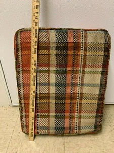 RV Travel Trailer Camper Bench Cushion- Tan, Brown, Green and Blue - Picture 1 of 5