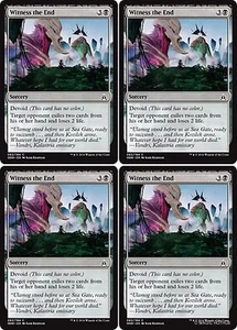 MTG - 4x WITNESS THE END - Oath of the Gatewatch (C) - Picture 1 of 1