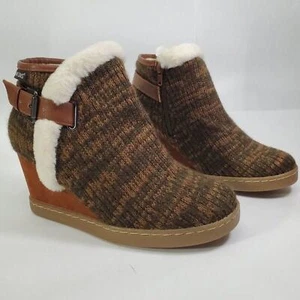 MUK LUKS stivaletto donna AnnMarie con zeppa taglia donna 9 - Foto 1 di 10