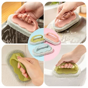 Cepillo Esponja Cocina Limpieza Bañera Cepillo con Mango Eliminar Manchas Limpieza - Imagen 1 de 13