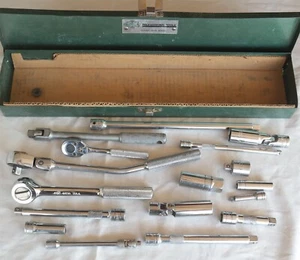 (18) Pcs mostly SK tools Snap-on Proto Ratchet 3/8 drive Extensions swivel set - Picture 1 of 8