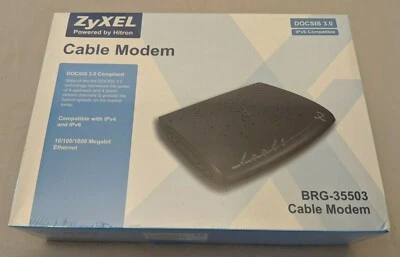 ZyXEL BRG-35503 Cable Modem, DOCSIS 3.0, IPv4 & IPv6 compatible - New & Sealed - Image 1 of 4