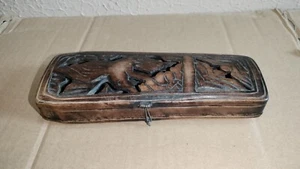 Rarissimo Contenitore in Legno Porta Frecce Thailandese per Combattimento Galli - Imagen 1 de 13