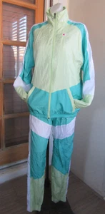 Set giacca e pantaloni Champion Colorblock 100% nylon nuovi con etichette vintage anni 80 S - Foto 1 di 11