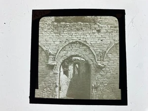 UNIDENTIFIED DOORWAY - Original Magic Lantern 3.25 Inch SLIDE - Picture 1 of 1