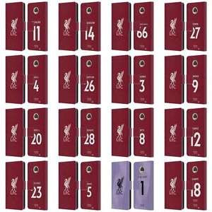 LIVERPOOL FC 2022/23 PLAYERS HOME KIT PU LEATHER BOOK CASE FOR MOTOROLA PHONES - Picture 1 of 22