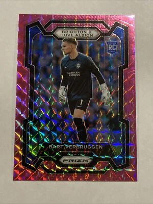 2023-24 Prizm Premier League Bart Verbruggen #102 Pink Mosiac Brighton - Image 1 of 2