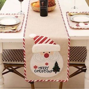 Weihnachten Tischläufer Weihnachtsmann 69,5" Neu Weihnachtsdekoration Festliche Deko - Bild 1 von 4
