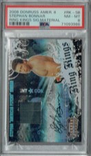 PSA 8 Stephan Bonnar 2008 Donruss Americana #RK-SB Rookie Card Auto #127/500