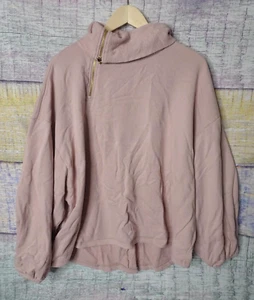 Peace Love World Reverse Loop French Terry Top - Mandy Pink, Size XL A474585 - Picture 1 of 21