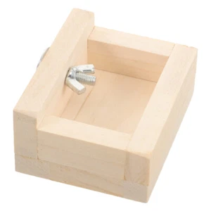 Hamster Holz Futternapf Futternapf Eichhörnchen Igel Kleintiere Futter - Bild 1 von 12