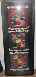 Hand Woven TEXTILE WALL ART Tapestries FISH MOTIF Pisces MID CENTURY MODERN - Picture 1 of 13