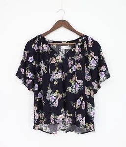 VELVET By Graham & Spencer Delmis Floral Blouse Bellflower S $175 D24 - Picture 1 of 6