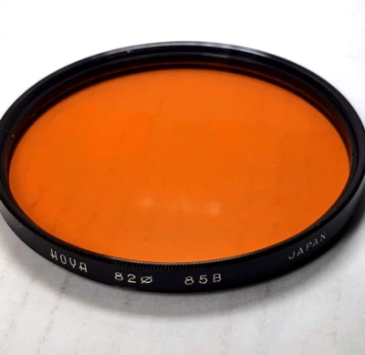 Genuine Hoya 82mm 85B 85-B 85 B Color Conversion Glass Lens Filter Japan 82 mm - Image 1 of 4