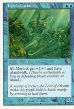 Magic Mtg 7th Edition Lord of Atlantis   Slightly played