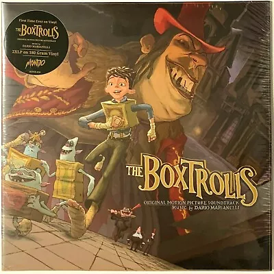 The Boxtrolls [Cheese Wheel Vinyl w/ Orange & Cream] MONDO LP Record Box Trolls - Image 1 of 4