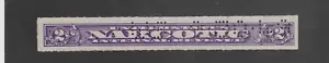 Scott # RJA47b Used Narcotic Sales Tax Revenue has no thins Perfin 9-30-49 CXL - Picture 1 of 1