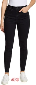NINE WEST womens High Rise Perfect Skinny Jeans, Black, 8 US - Picture 1 of 5