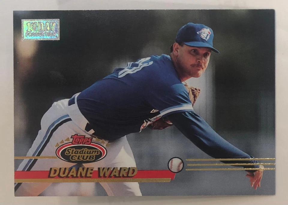 1993 Stadium Club - First Day Issue - Duane Ward - #382 - Blue Jays - NrMt - Image 1 of 4