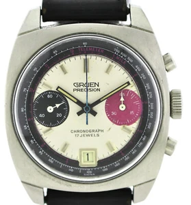 Gruen Precision, Vintage- Herren- Chronograph 70er Jahre, Valjoux 7734, 37,5mm - Bild 1 von 13