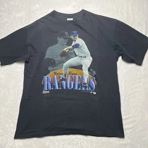 Vintage Nolan Ryan Salem Sportswear T-Shirt 1989 Rangers Single Stitch XLarge - Picture 1 of 9