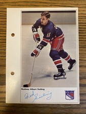 1971/72 TORONTO SUN NHL ACTION HOCKEY PHOTO ROD SEILING  NEW YORK RANGERS