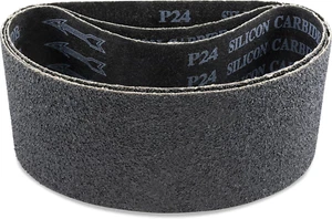 4 X 24 Inch 36 Grit Silicon Carbide Sanding Belts, 3 Pack - Picture 1 of 11