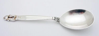 Cuchara sopera Georg Jensen & Wendel A/S Dinamarca bellota 6-5/8" en plata de ley Foto 1 de 4