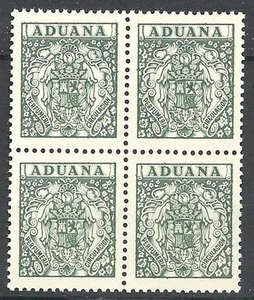 Spain Douane perfume Aduana perfumeria circulation revenue block 4 MNH - Picture 1 of 1