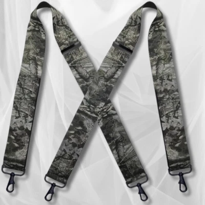 Tirantes de camuflaje para hombre clips de alta resistencia trabajo de caza tirantes ajustables suspensión Foto 1 de 4