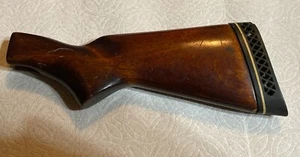 Dark Hardwood Rifle Gunstock With White Line Pad - Picture 1 of 12