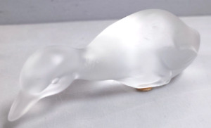Figurine CRISTAL Presse Opaque Cristallerie BACCARAT forme CANARD Decoration W