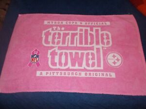 Myron Cope's Pink Terrible Towel Official Pittsburgh Steelers Cancer Awareness