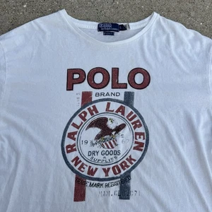 Polo Ralph Lauren T-shirt Size XL 1967 USA Dry Goods Supplies Eagle Graphic - Picture 1 of 6