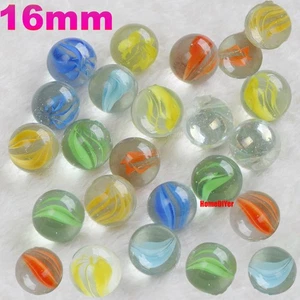 Coloured Glass Marbles Balls Traditional Kids Toys Games Fish Tanks Decoration - Picture 1 of 14
