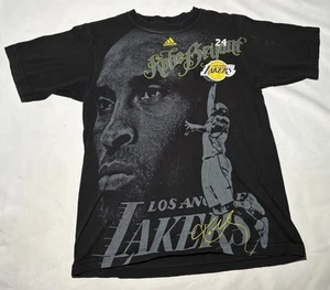 Kobe Bryant #24 Adidas Black Size M Medium NBA T Shirt Big Graphic Tee - Picture 1 of 9