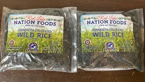 2 Bags Red Lake Nation 100% All Natural Minnesota Cultivated Wild Rice 12oz Each - Picture 1 of 2