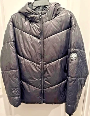 Chaqueta acolchada con capucha negra Spyder para mujer talla GRANDE SPFGM035-001 NUEVA SIN ETIQUETAS Foto 1 de 4