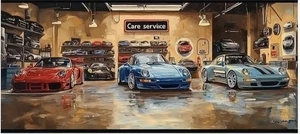 Porsche GT3RS 911 Polyester 2D Poster 400x180cm Werkstatt CupRennsport Legen3582 - Bild 1 von 10