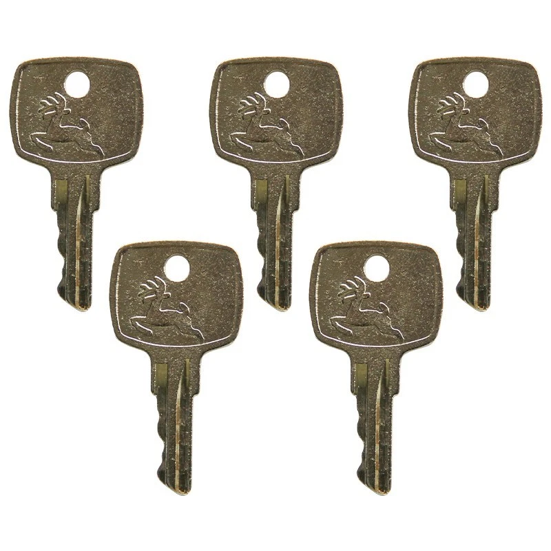 5PCS John Deere Ignition key AR51481 Skid Steer Mini Excavator Replacement USA - Image 1 of 2