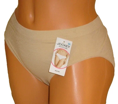 Bragas Lencería Jockey Suave y Brillo Crema Bikini Talla 9 XXL Foto 1 de 4