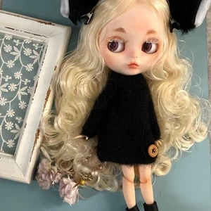 Custom Icy Doll Cat eyes with White Outfit Excellent condition ship from Japan - Picture 1 of 24