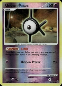 Unown K 68/132 Reverse Holo DP Secret Wonders Pokemon - Bild 1 von 2